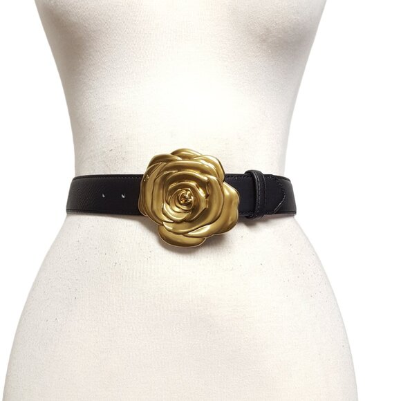 Statement Gold Rose Buckle Belt